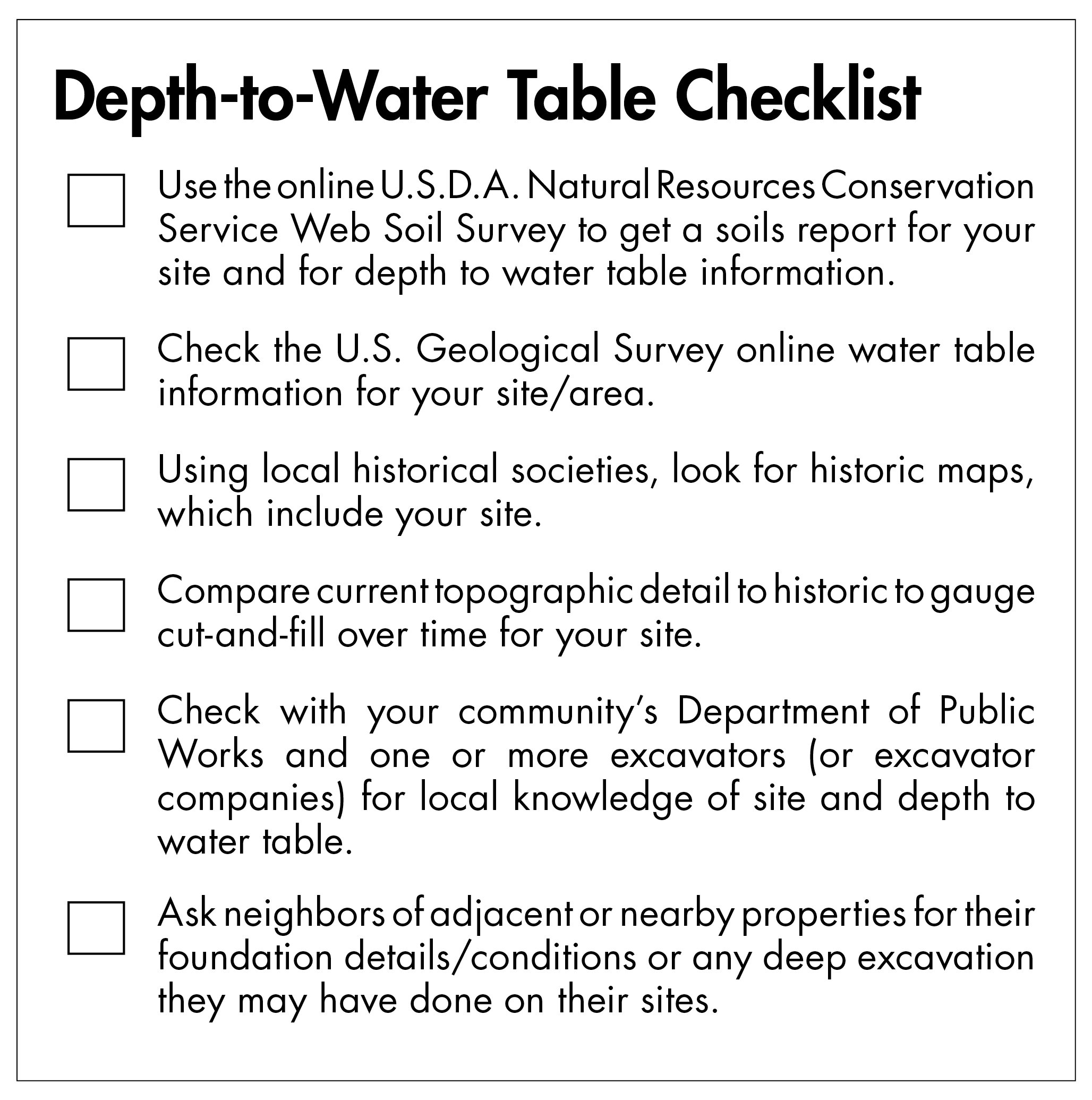 Water Tables and Basements BuildingGreen